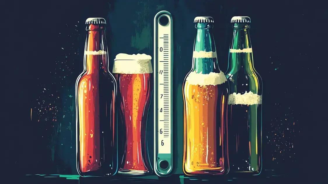 Temperatura ideal para conservar cerveja