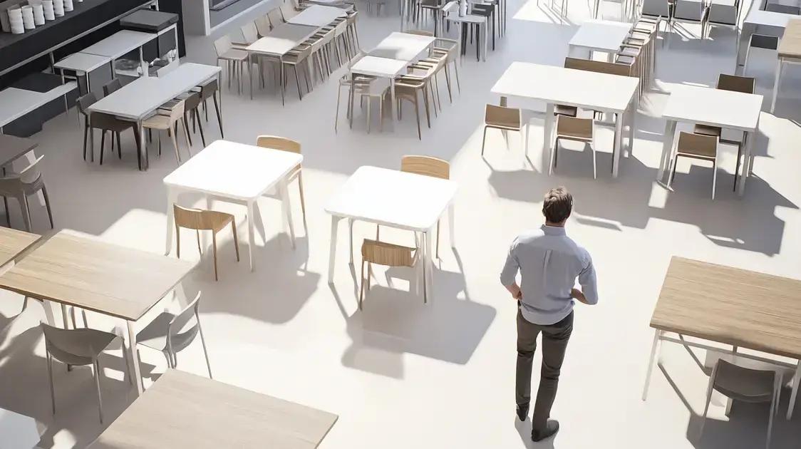 Como escolher a mesa ideal para seu restaurante