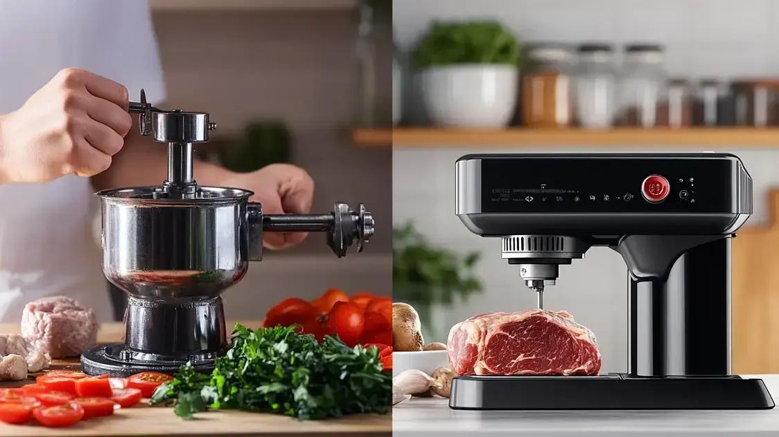 Comparação entre picadores manuais e elétricos