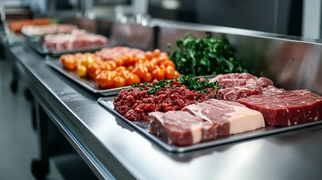 Benefícios das mesas de manipulação de alimentos