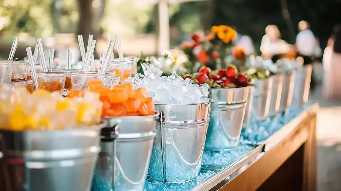 Quantidades ideais de gelo por pessoa