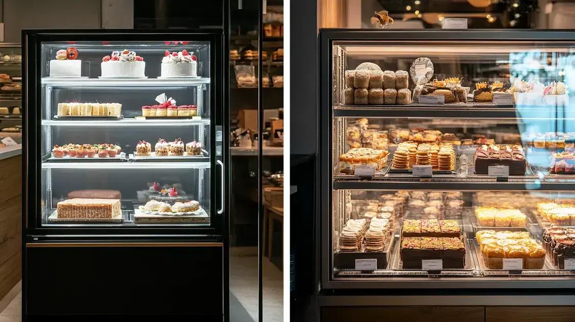 Como escolher a vitrine certa para suas sobremesas