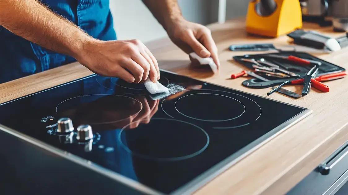 Cuidado e manutenção do cooktop portátil