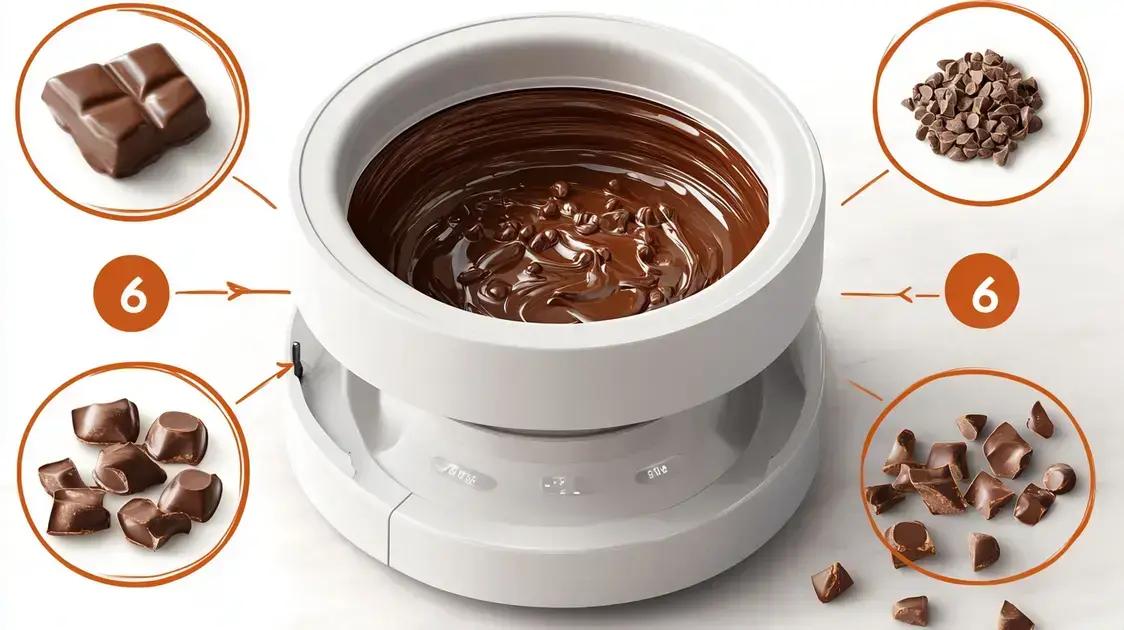 Como usar uma temperadeira chocolate?