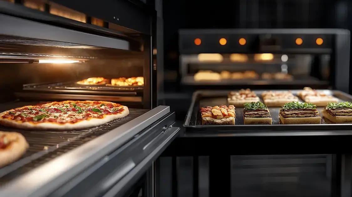 Comparativo: forno contínuo pizza vs. forno túnel lanches