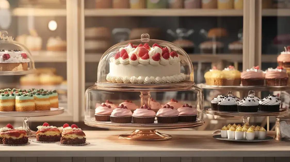Expositores Giratórios: Destaque para Bolos e Doces na Lanchonete