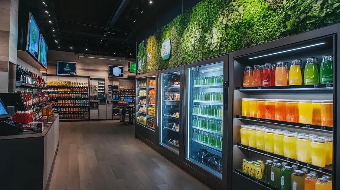 Tendências em displays de bebidas