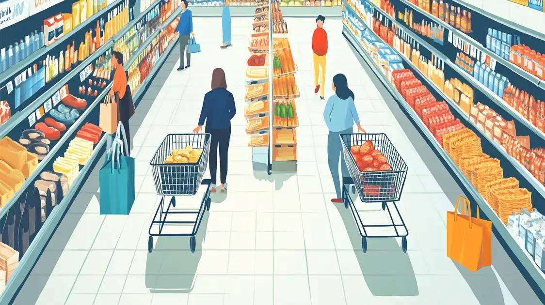 Comparativo entre cestas e carrinhos de compras
