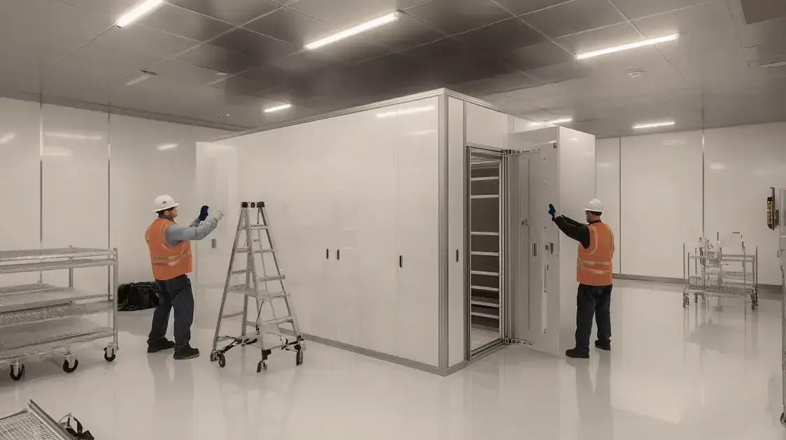 Como funciona a instalação rápida de uma câmara fria?