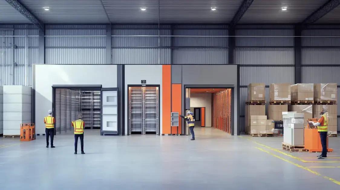 O processo de ampliação da câmara frigorífica