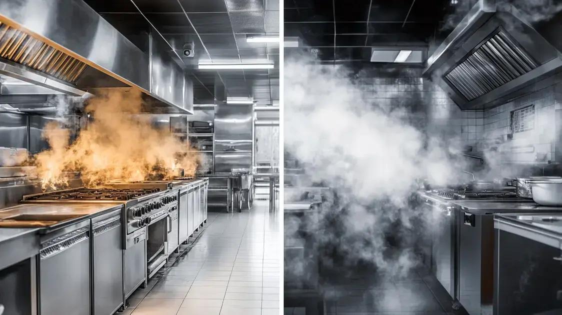 Problemas comuns e soluções na exaustão de cozinhas
