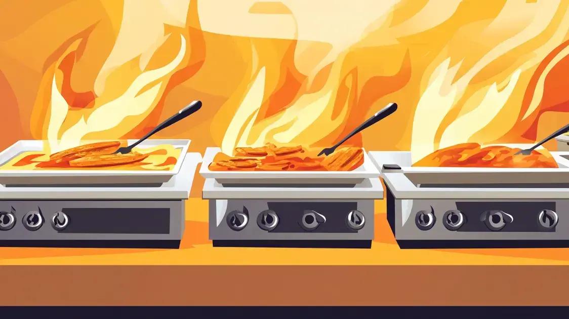 Cuidados ao usar rechaud em eventos e festas