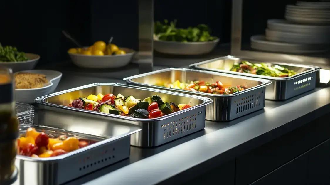 Tipos de cuba gastronômica disponíveis no mercado