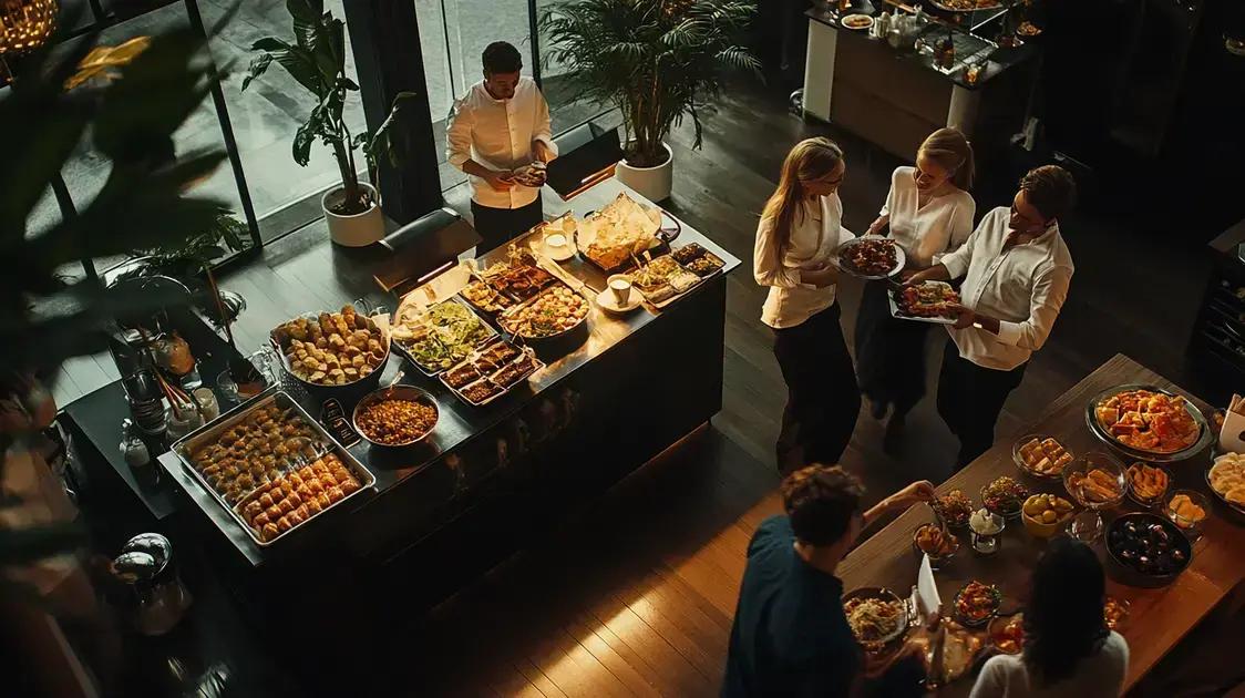 Vantagens dos móveis para buffet na experiência do cliente