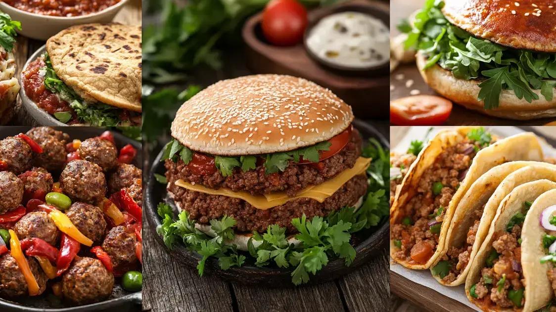 Receitas deliciosas com carne moída