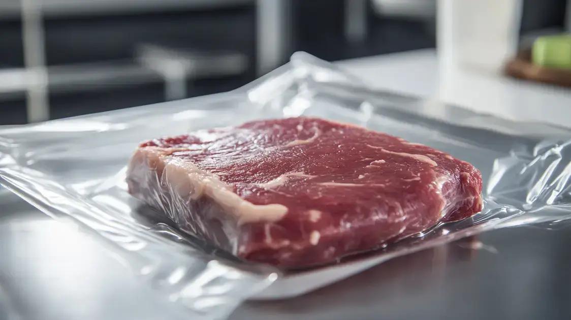 Como a embalagem a vácuo preserva a carne