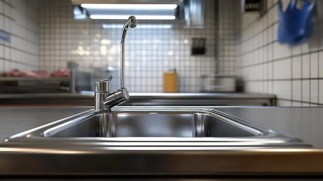 Pia Inox Acionamento Pedal Açougue