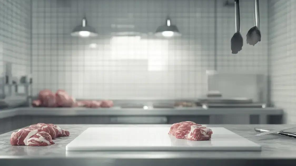 Tábua De Corte Polietileno Branca Açougue