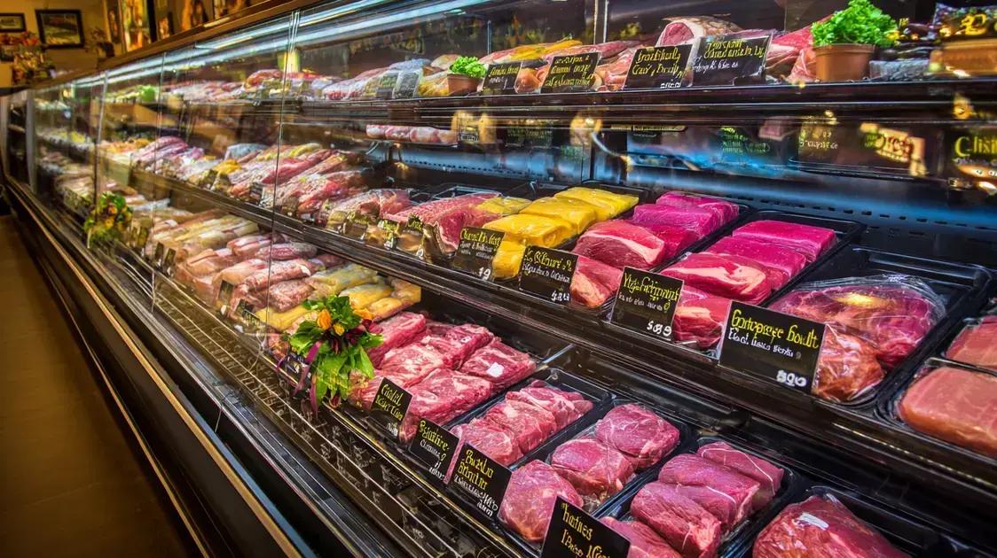 Como organizar e expor a carne de forma eficiente