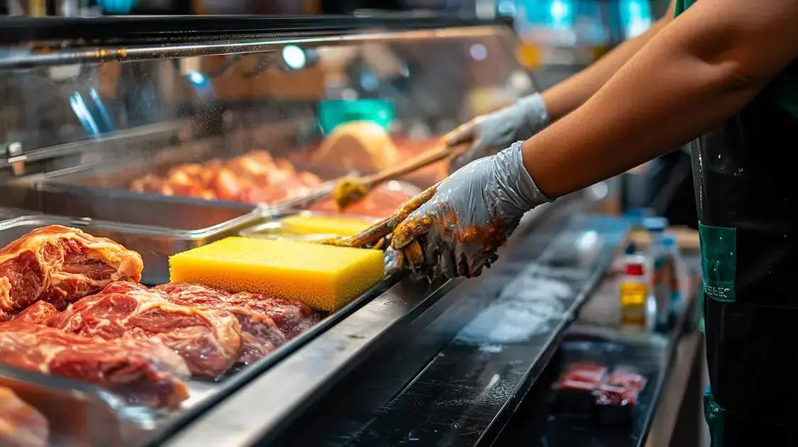 Manutenção preventiva para expositores de carne