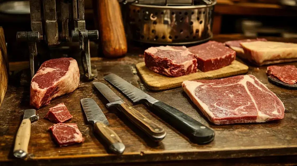 Ferramentas para cortes especializados de carnes