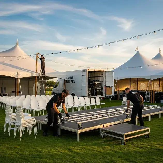 Equipamentos temporários: quando o aluguel salva um evento de última hora