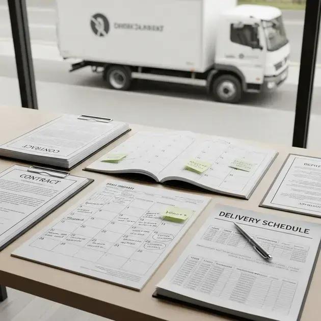 Gestão de contratos, seguro e entregas