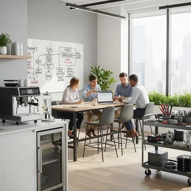 Impacto financeiro, logística e suporte do aluguel