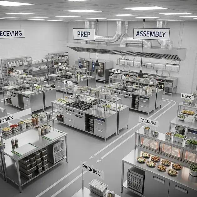 Layout para fluxo eficiente de entrega