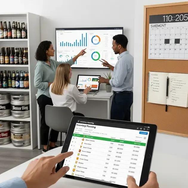 Planejamento de compras para evitar desperdício e faltar bebida