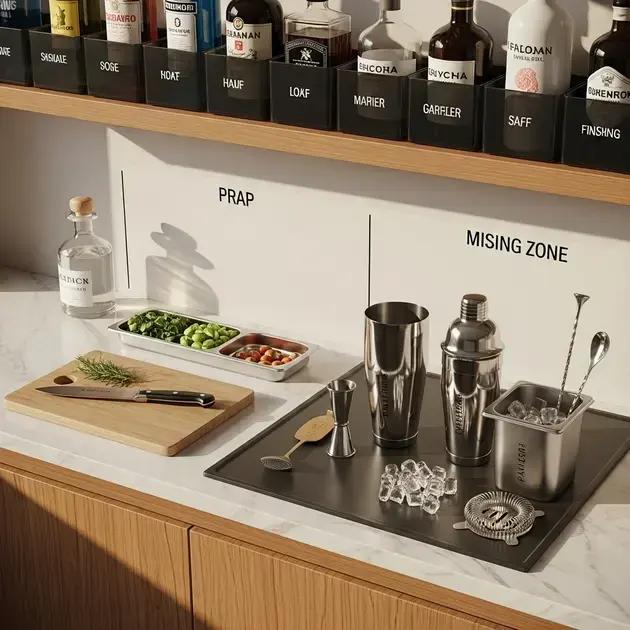 Como organizar a bancada para drinks