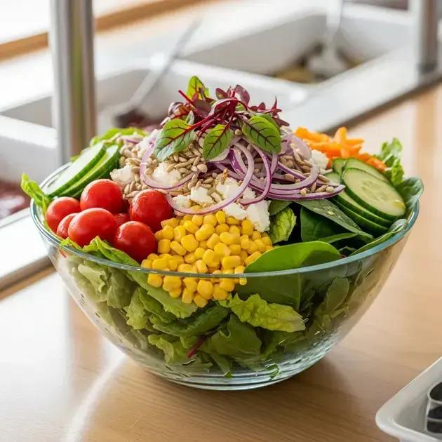O Segredo para Manter a Salada Crocante no Buffet Frio por Mais Tempo.